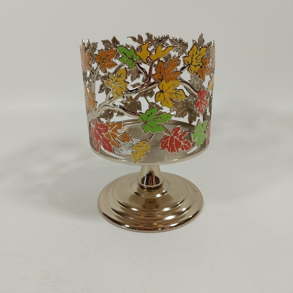 Bath & Body Works Fall Leaves 3-Wick Pedestal Candle Holder‎